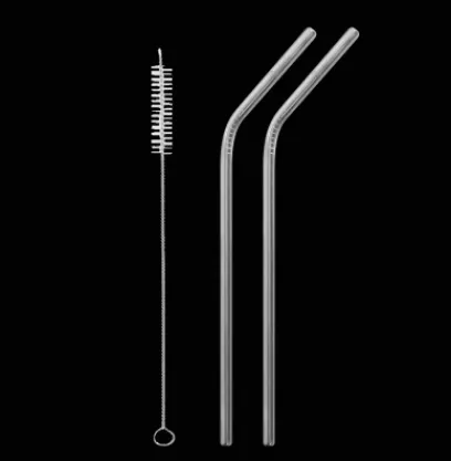 Best Compagnie & Co Set of 2 straws with brush